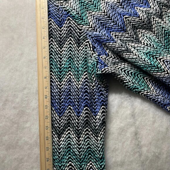 NWT Alfred Dunner Womens Multicolor Aurora Borealis Zigzag Print Knit Top Sz XL - Picture 6 of 7